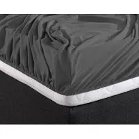 Home Care Dubbel Geweven Hoeslaken Antraciet Home Care -160/180 x 200/220 cm