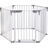 Dream baby Dreambaby Royale Converta 3 in 1 - Grondbox - Veiligheidshekje - Haardhek - Playpen Baby - Speelbox - Kruipbox - Wit