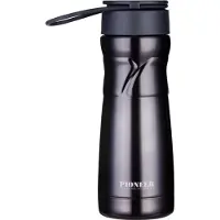 Pioneer - Vacuum Thermosbeker - 450ml - Zwart - Verwijderbare infuser - Pioneer
