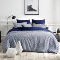 De Witte Lietaer Dekbedovertrek Eloise Deep Depths Satijn-260 x 200 / 220 / 240 cm | Extra Breed