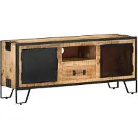 vidaXL Tv-meubel 110x31x46 cm ruw mangohout