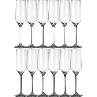 Royal Leerdam 12x Champagne Glazen Carre 220 Ml - Champagneglazen