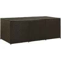 vidaXL Tuinbox 180x90x70 cm poly rattan bruin