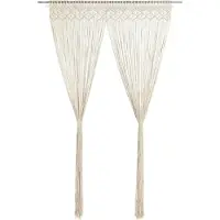 vidaXL Gordijn macramé 140x240 cm katoen