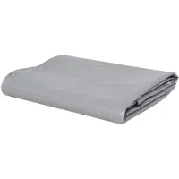 vidaXL Dekzeil 650 g/m² 3,5x5 m grijs