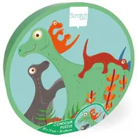 Scratch Contourpuzzel – Dinosaurus