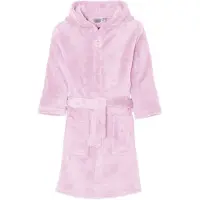 Playshoes fleece badjas lichtroze Meisjes Polyester Capuchon Effen - maat 98/104
