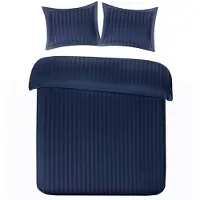 Papillon Dekbedovertrek Uni Navy Satijn-200 x 200 / 220 cm | 2-Persoons