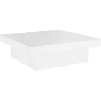 vidaXL Salontafel 90x90x28 cm bewerkt hout wit