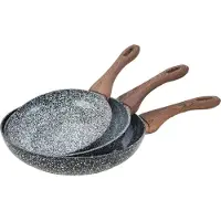 KINGHOFF koekenpannen KH-1030 - Ø20, 24 en 28 cm - 3 stuks - alle warmtebronnen