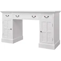 vidaXL Bureau met opbergruimte, wit, 140 x 48 x 80 cm