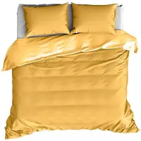 De Witte Lietaer Dekbedovertrek Olivia Golden Yellow Satijn-240 x 200 / 220 cm | Lits-Jumeaux