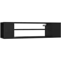 vidaXL Tv-hangmeubel 100x30x26,5 cm bewerkt hout zwart