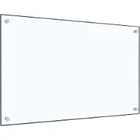 vidaXL Spatscherm keuken 80x50 cm gehard glas transparant