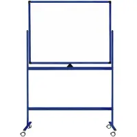 Ivol Verrijdbaar whiteboard - Dubbelzijdig en magnetisch - 100x150 cm - Bla