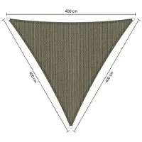 Shadow Comfort driehoek 3,6x3,6x3,6m Carbon Black met set