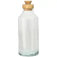 Clayre & Eef Transparente Voorraadpot met deksel Ø 7*21 cm 6GL3544