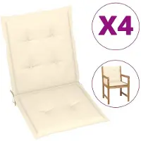 vidaXL Tuinstoelkussen lage rug 4 st 100x50x2 cm oxford stof antraciet