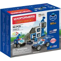 Clics Toys Magnetisch set Magformers, Verbazingwekkend politieset