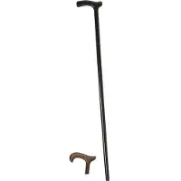 Gastrock Stöcke GmbH Houten Wandelstok - Beukenhout - Zwart - Derby handvat - Voor heren en dames - Lengte 94 cm
