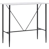vidaXL Bartafel 120x60x110 cm MDF wit