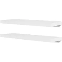 vidaXL Wandplanken 4 st 80 cm wit
