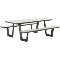 Garden Impressions Sarria picknick set 200 x 90 - donker grijs