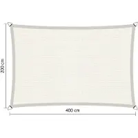 Shadow Comfort Rechthoek schaduwdoek 2,00x4,00 m Arctic White