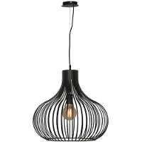 Freelight Hanglamp Aglio, dimbaar, zwart, Woon-/ Eetkamer, metaal, Modern, hanglamp