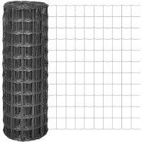 vidaXL Eurozaun stalen omheining, 10 x 1 meter, grijs