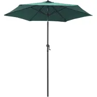 vidaXL Parasol 200x224 cm aluminium groen