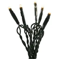 Konstsmide 6350-820 Micro-lichtketting Binnen werkt op het lichtnet Aantal lampen 10 LED Barnsteen Verlichte lengte: 0.63 m