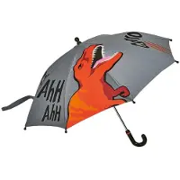 Moses Kinderparaplu T-rex 80 Cm Polyester Grijs/oranje