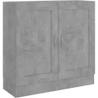 vidaXL Boekenkast 82,5x30,5x80 cm bewerkt hout betongrijs
