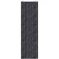 vidaXL Vliegengordijn 118x220 cm chenille antraciet