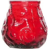 Cosy & Trendy Mini Lowboy Kaars In Pot - Rood - 17 Uur (15 Stuks)