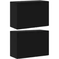 vidaXL Tuinmeubel-/barbecuehoezen 2 st met 6 oogjes 180x80x125 cm