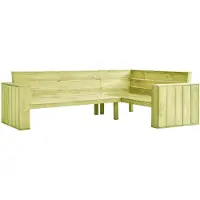 vidaXL Tuinhoekbank 239 cm geïmpregneerd grenenhout