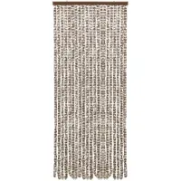 vidaXL Insectenwerend gordijn, taupe en wit, 56x185 cm, chenille