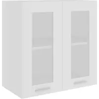 vidaXL Bovenkast Lyon 60x31x60 cm bewerkt hout wit