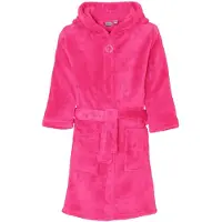 Playshoes fleece badjas fuchsia Roze Meisjes Polyester Capuchon Effen - maat 122/128