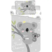 Cofi1453® Babybeddengoed met koala-print, 100x135 cm en 40x60 cm, 100% katoen