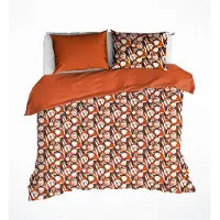 De Witte Lietaer Dekbedovertrek Tulipa Rooibos Tea Satijn-240 x 200 / 220 cm | Lits-Jumeaux