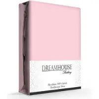 Dreamhouse Hoeslaken - katoen - roze - 180x210/220 cm