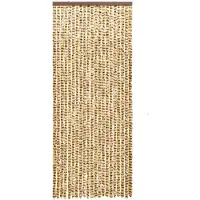 vidaXL Insectenwerend gordijn, beige en bruin, 56x185 cm, chenille