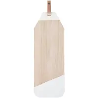 Vepa Bins Tapasplank Limbo - Rubberhout met Leer - Wit - TAK Design
