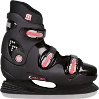 Nijdam Kinderschaatsen - IJshockey Schaatsen - Hardboot - Zwart - Maat 35