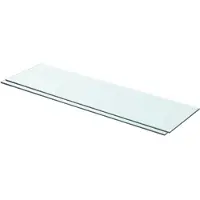vidaXL Schappen 2 st 70x20 cm glas transparant