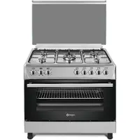 Wiggo WO-E905R - Gasfornuis - 5 Kookzones - 7 Ovenstanden - Wokbrander - Roestvrijstaal