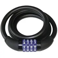 QT Cycletech Spiraalslot Cijfercombinatie 1200 X 12 Mm Zwart